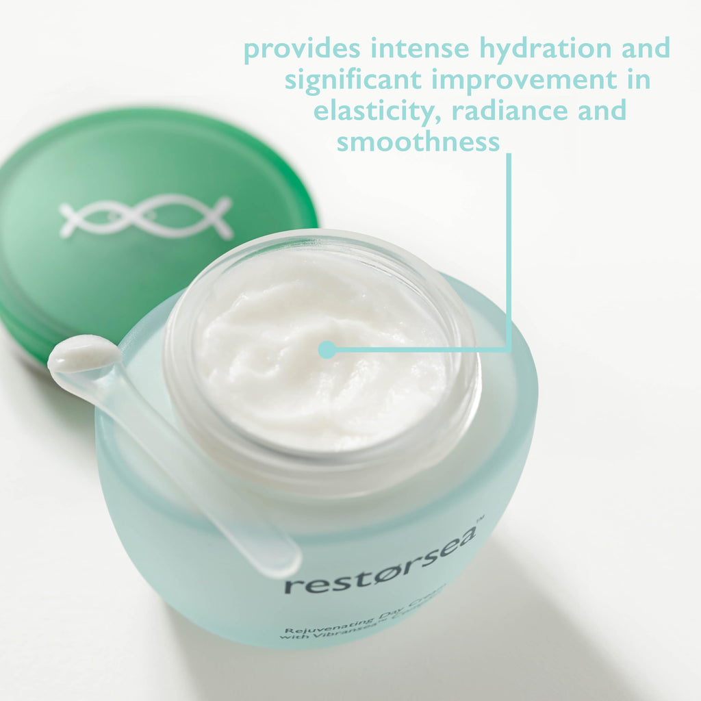 Restorsea Rejuvenating Day Cream – Moisturizer for Normal to Oily Skin with Vibransea Complex – Firms, Brightens & Evens Skin Tone – 1.7 oz