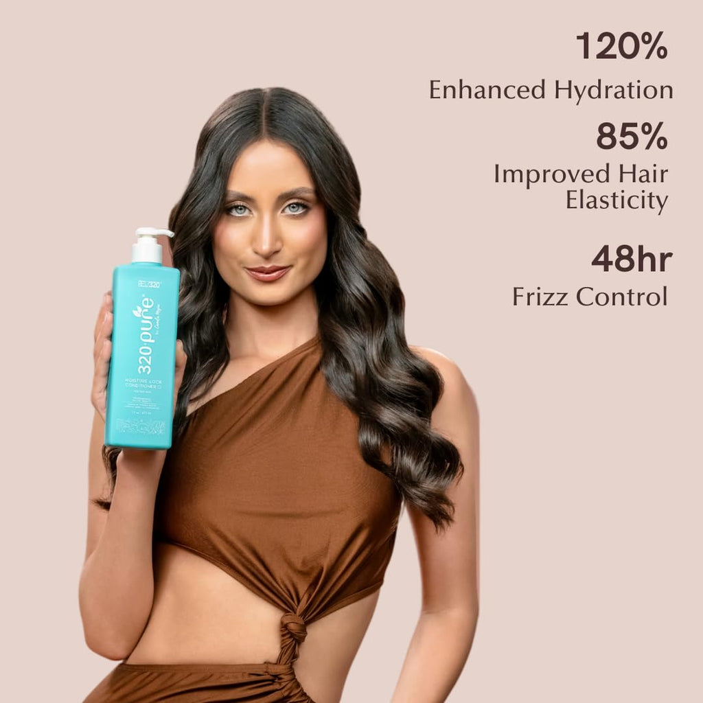 Rev320 320Pure Moisture Lock Conditioner – Lightweight Hydration for Fine & Color-Treated Hair, 16oz