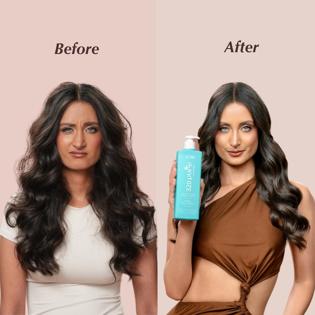 Rev320 320Pure Moisture Lock Conditioner – Lightweight Hydration for Fine & Color-Treated Hair, 16oz