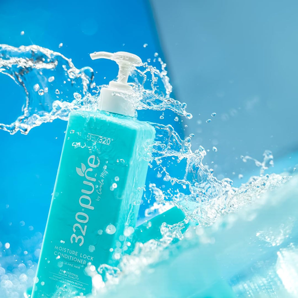 Rev320 320Pure Moisture Lock Conditioner – Lightweight Hydration for Fine & Color-Treated Hair, 16oz
