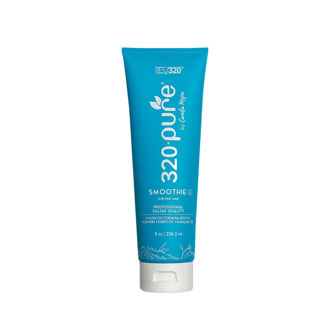 Rev320 320Pure Smoothie Leave-In Conditioner for Fine Hair – Lightweight, Sulfate-Free & Color Safe