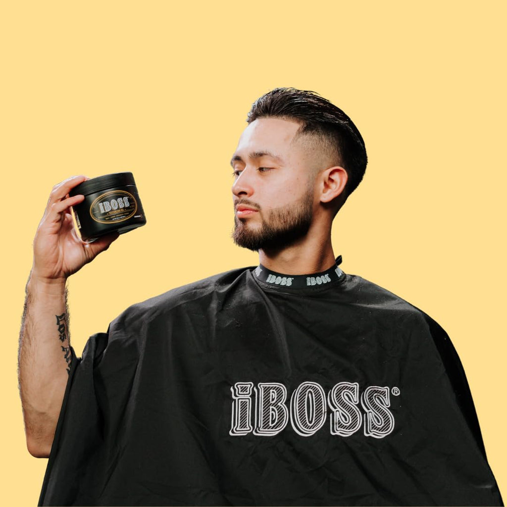 Rev320 iBOSS Texturizing Hair Gel for Men – Strong Hold, Dandruff & UV Protection, 18 oz