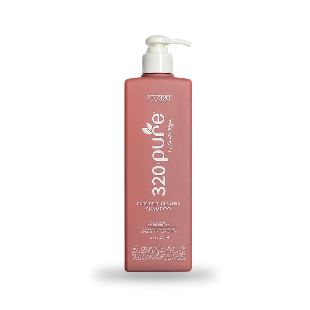 Rev320 Pure Deep Cleanse Clarifying Shampoo – Build-Up Detox for Oily Hair (16oz)