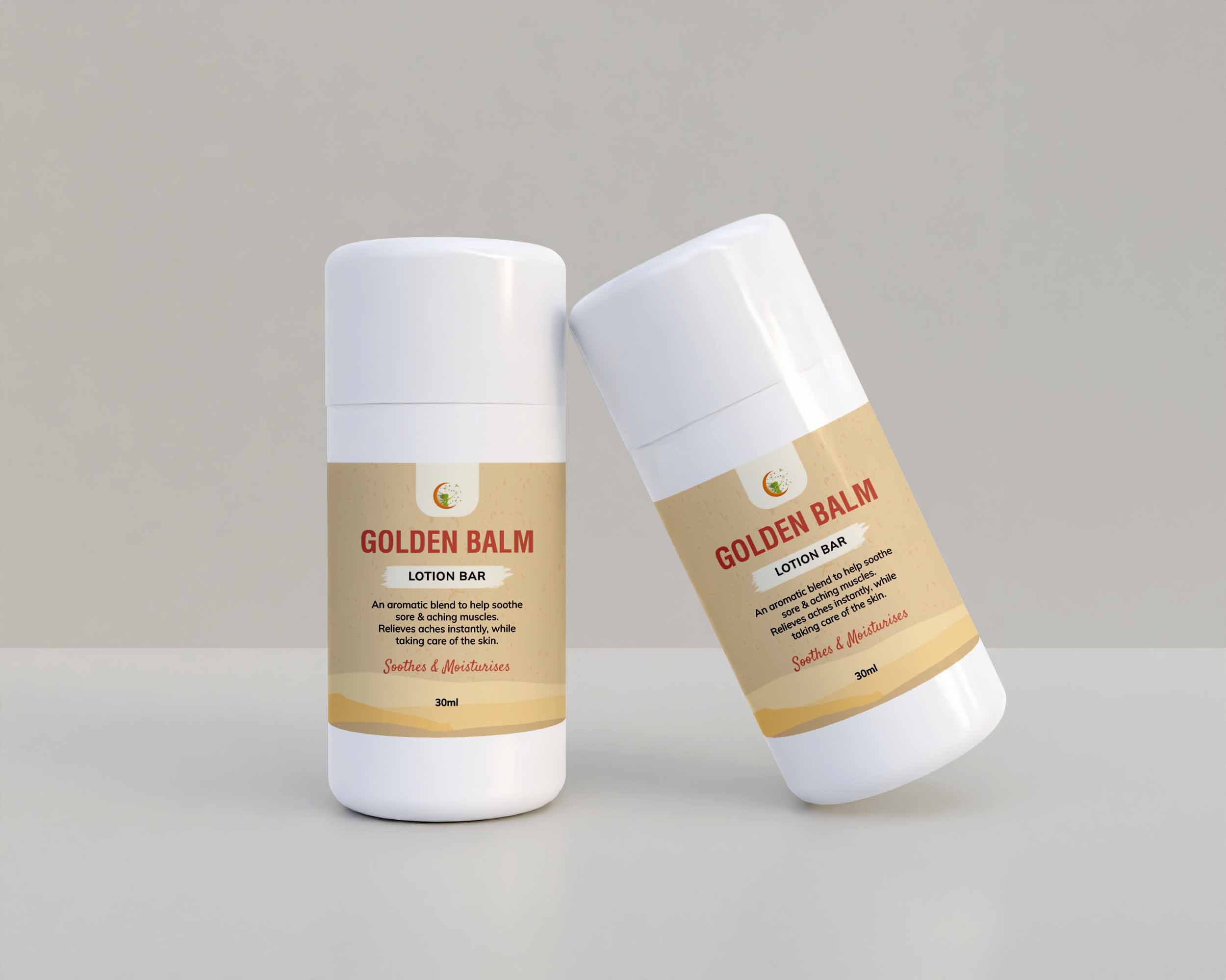 Golden Balm Pain Relief Bar-Colds and Fever, Head, Muscle and Joint Pain,