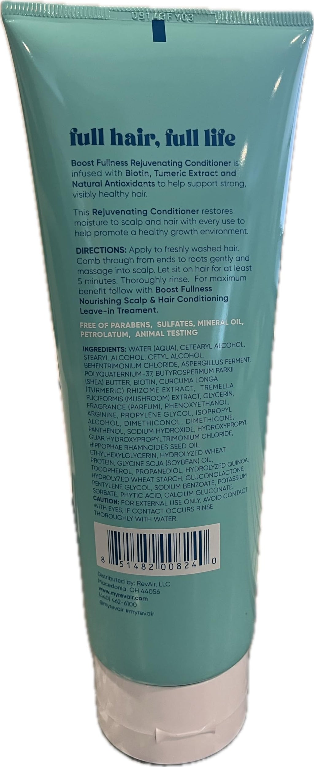 REVAIR Rejuvenating Conditioner - Biotin Hair Growth & Thickening with Turmeric – All Hair Types (8.5 Fl Oz)