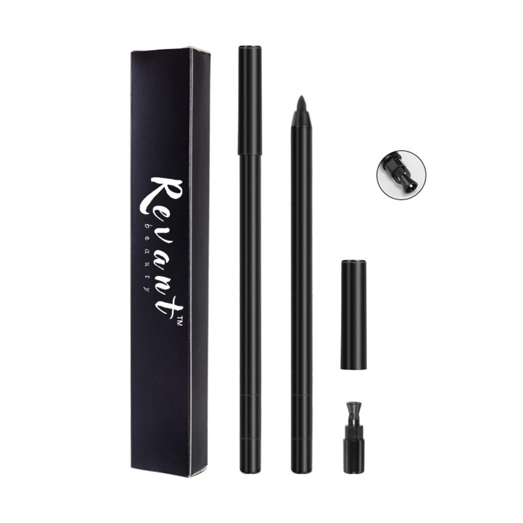 Revant Beauty Gel Eyeliner for Mature Eyes – Round Tip, Waterproof & Smudge-Resistant, All-Day Definition (Black)