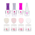 Revel Nail Dip Powder Starter Kit — 4-Color French Manicure Set with Base Coat, Activator, Finish Gel & Gel Thinner | Made in USA