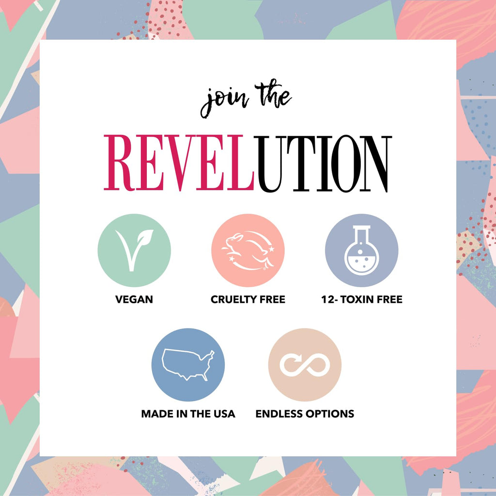 Revel Nail Sensitive Dip Powder Liquid Set – Base, Activator & Gel Top Coat | HEMA-Free