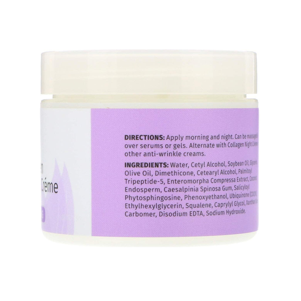 Reviva Labs Elastin-DMAE Night Creme - 2 oz | Paraben-Free, Smoother, Hydrated Skin