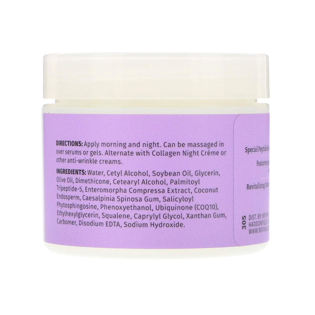 Reviva Labs Elastin-DMAE Night Creme - 2 oz | Paraben-Free, Smoother, Hydrated Skin