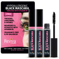 Reviva Labs Black Hypoallergenic Mascara – Gentle Volumizing & Lengthening for Sensitive Eyes (3-Pack)