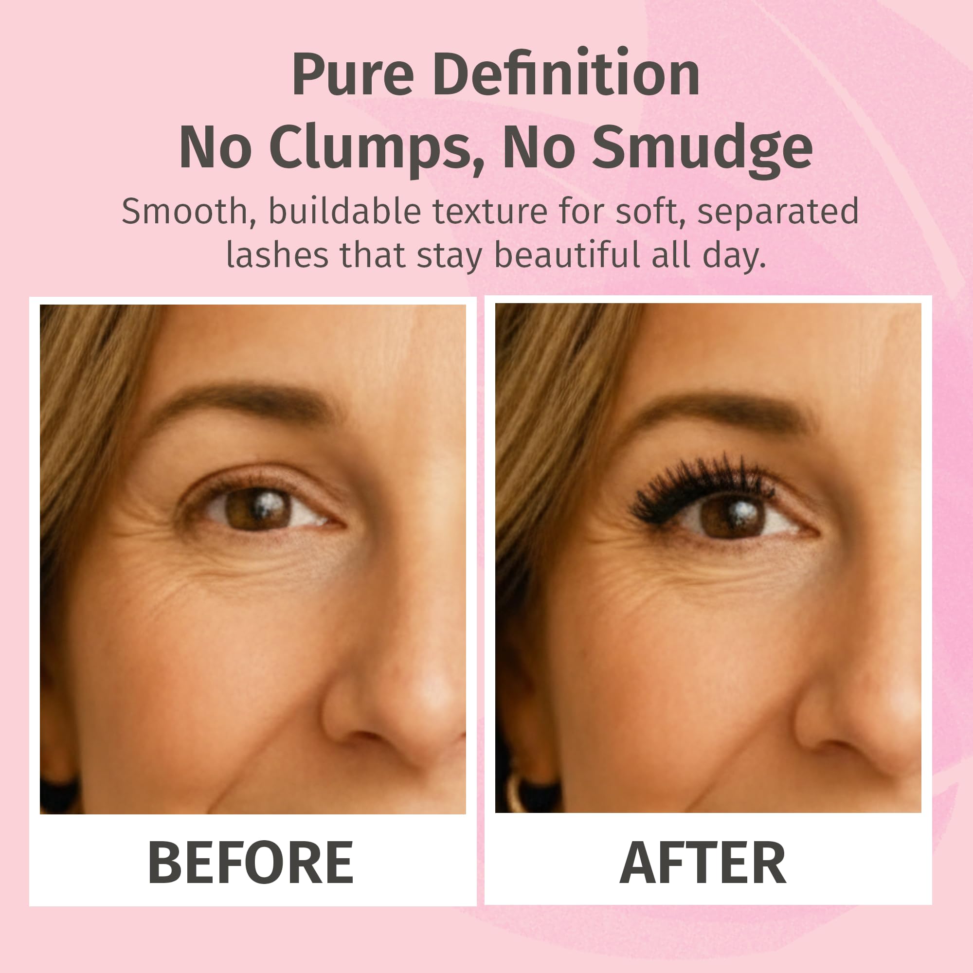Reviva Labs Black Hypoallergenic Mascara – Gentle Volumizing & Lengthening for Sensitive Eyes (3-Pack)