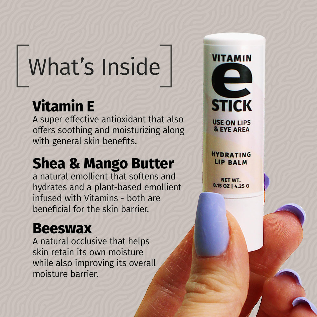 Reviva Labs Vitamin E Stick – Hydrating Lip Balm & Under-Eye Care (Pack of 12)