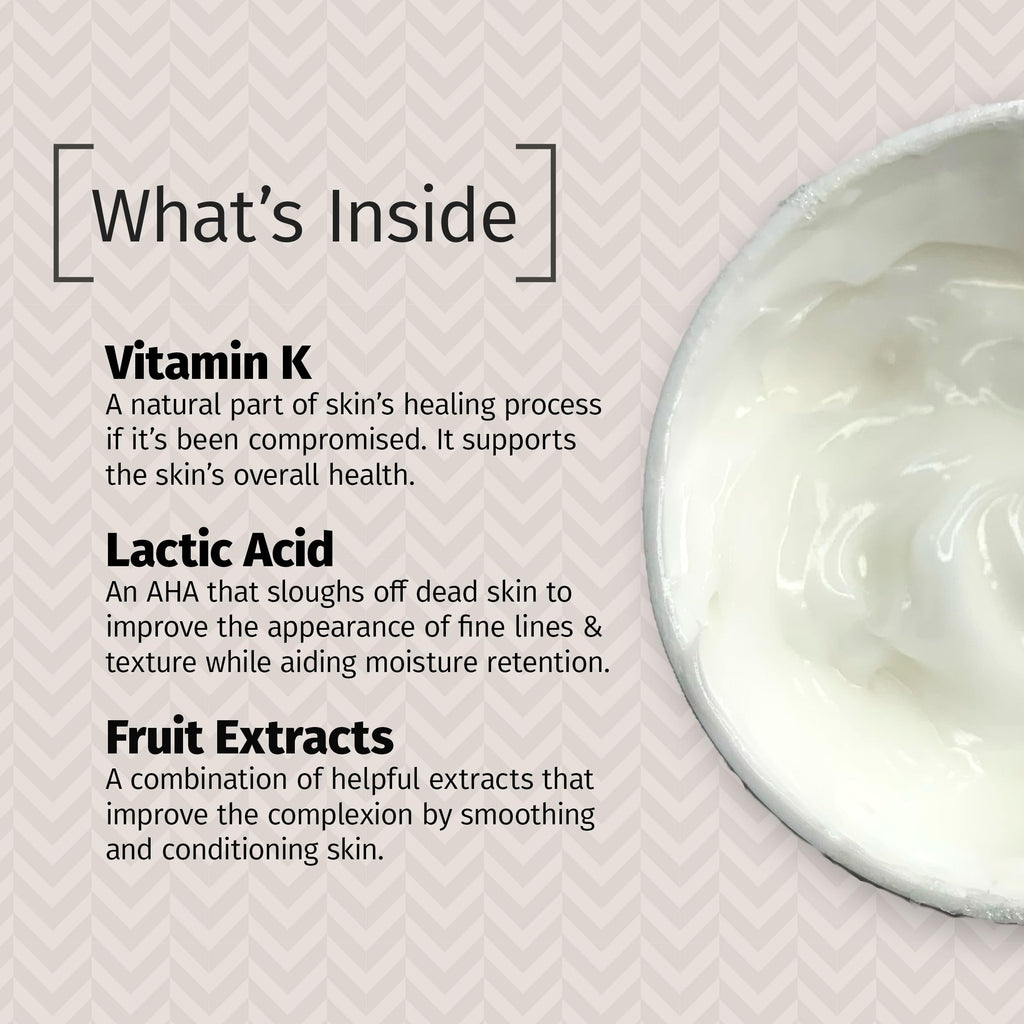 Reviva Labs Vitamin K Creme for Bruising, Dark Circles & Wrinkles – Soybean Oil & Natural Fruit Extracts, 2 oz