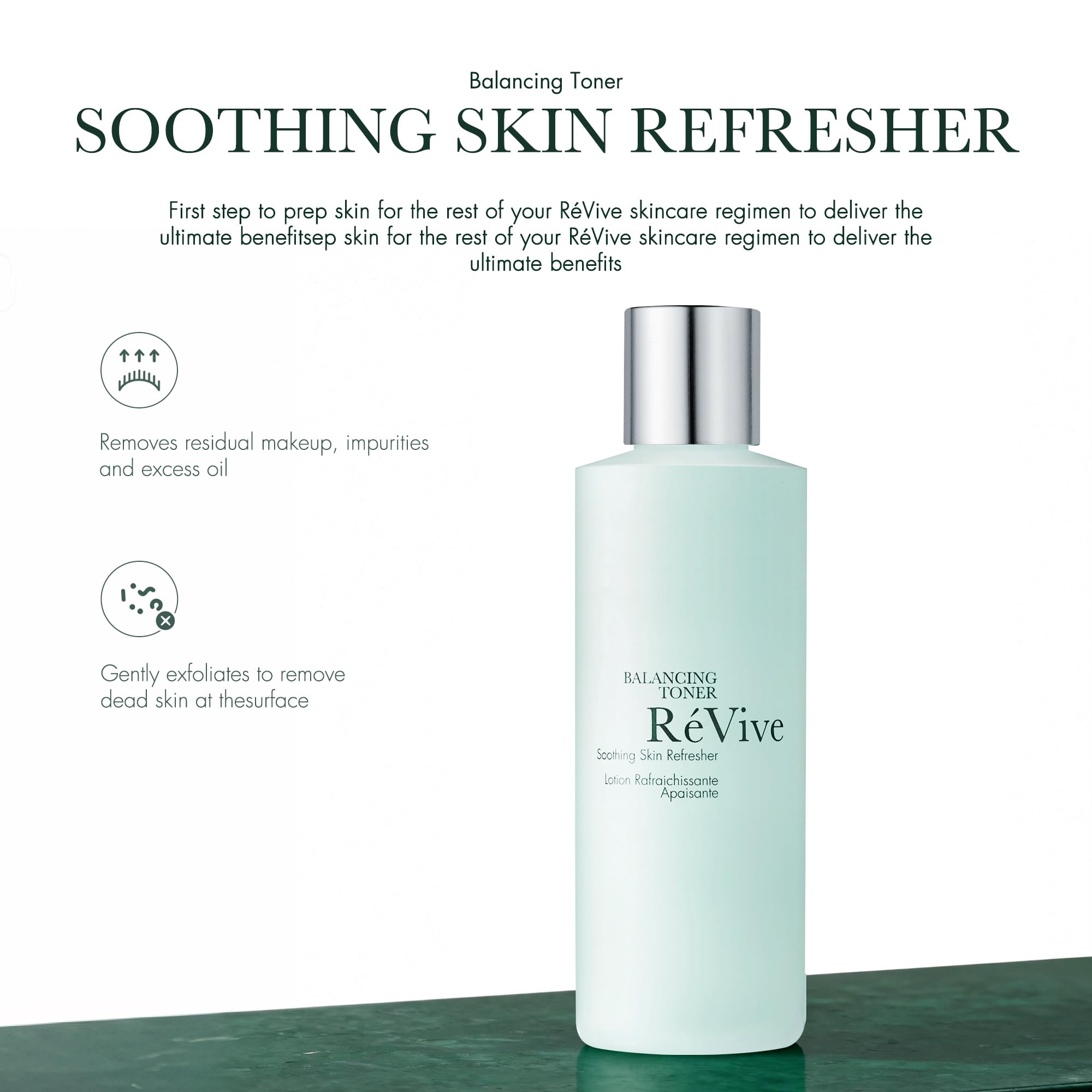 RéVive Balancing Face Toner – Soothing Makeup Remover & Gentle Exfoliant (6 fl oz)