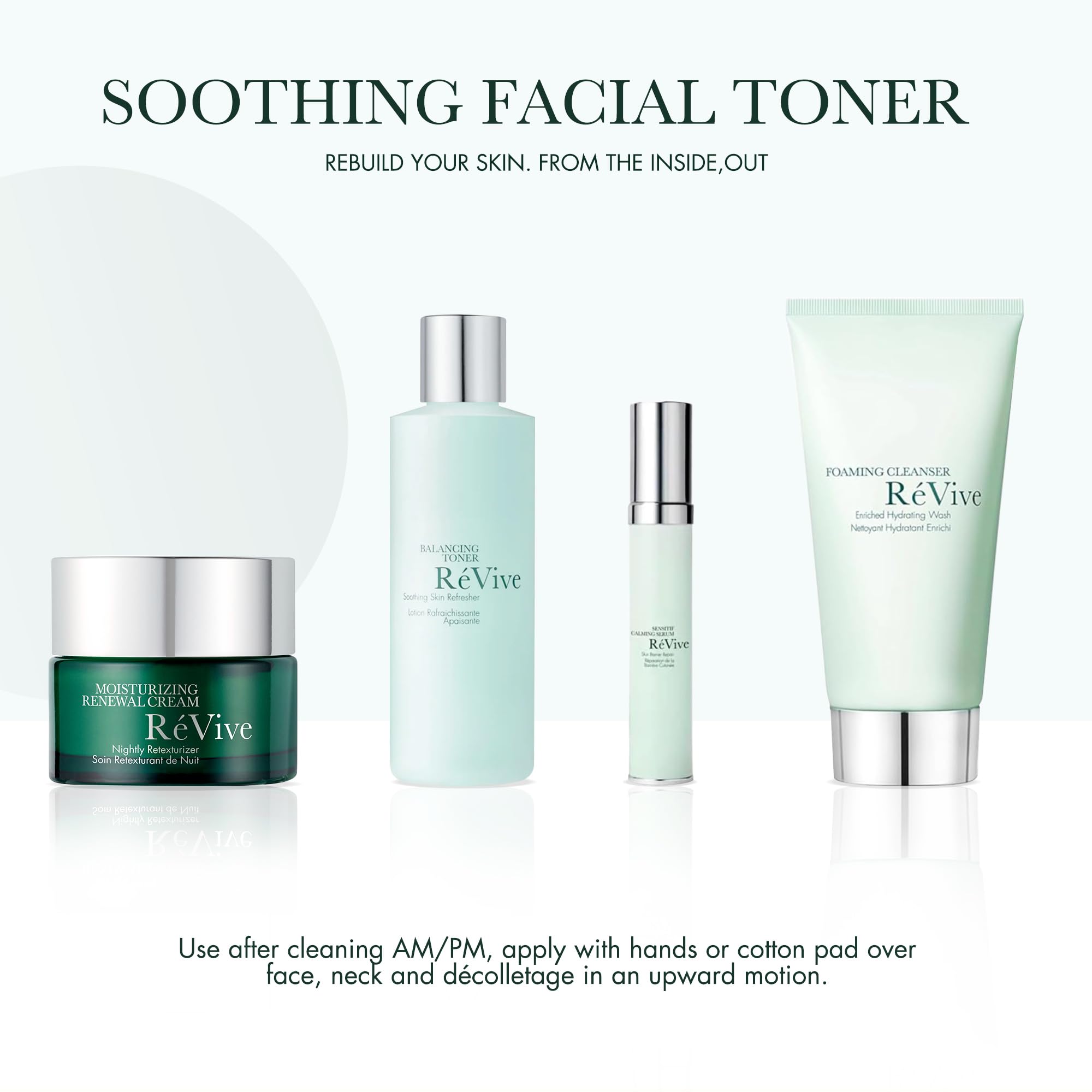 RéVive Balancing Face Toner – Soothing Makeup Remover & Gentle Exfoliant (6 fl oz)