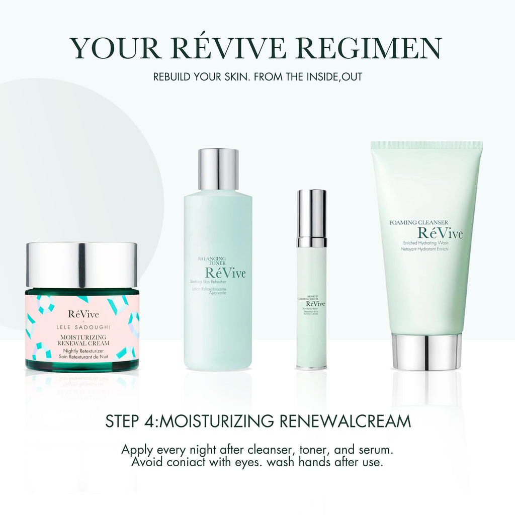 RéVive X Lele Sadoughi Renewal Night Cream ArtJar – Gentle Exfoliating Hydration, 2.5oz