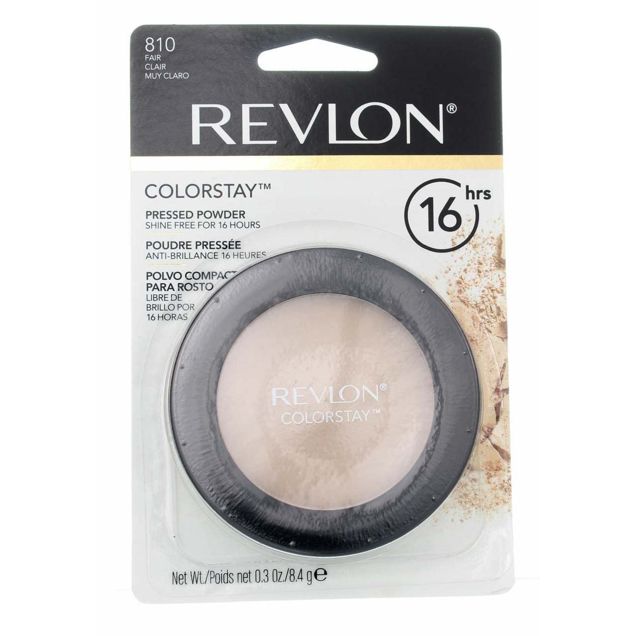 Revlon ColorStay Pressed Powder Fair 810 — 0.3 oz (Pack of 4) | Matte Finish, 16-Hour Wear