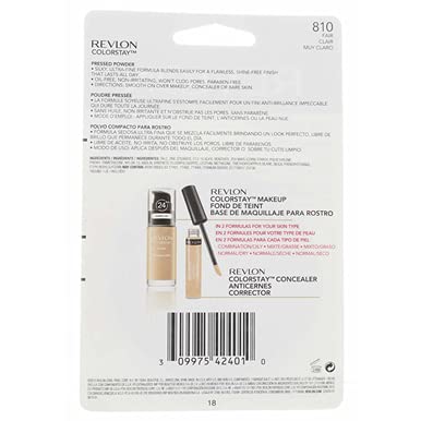 Revlon ColorStay Pressed Powder Fair 810 — 0.3 oz (Pack of 4) | Matte Finish, 16-Hour Wear