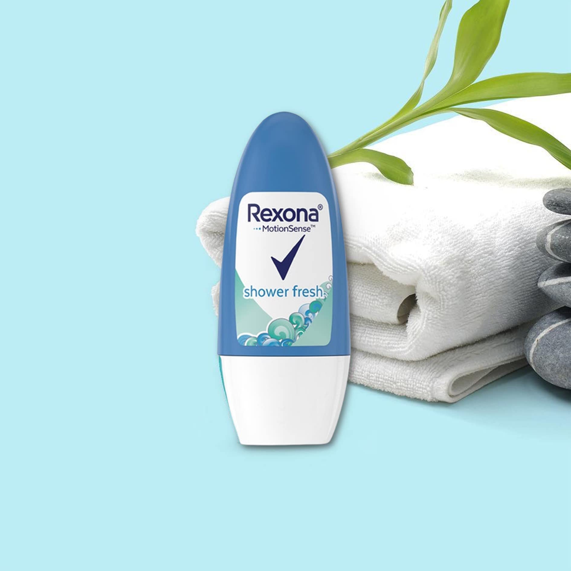 Rexona Shower Fresh Roll-On Antiperspirant Deodorant for Women – Pack of 3 (50 ml each)