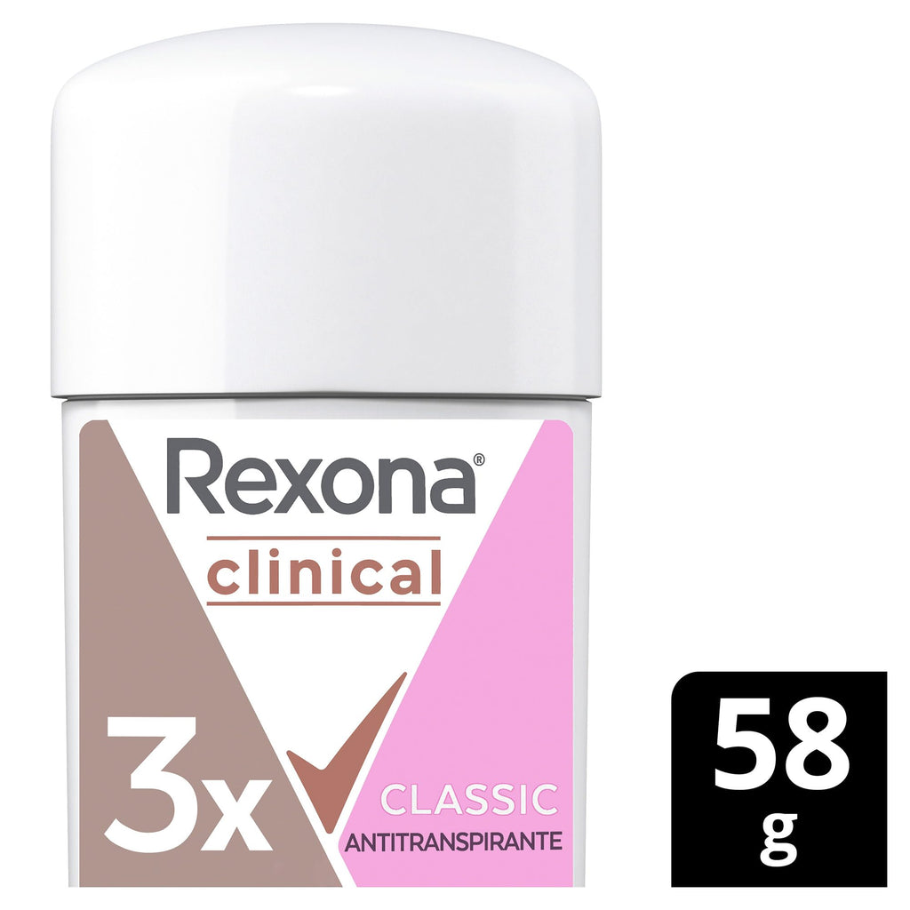 Rexona Clinical Deodorant 96HR 58g Cream Stick – Invisible Protection (Mexico)