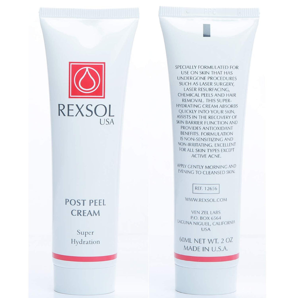 REXSOL Post Peel Cream | Hydration & Antioxidant Support for Post-Procedure Skin | 60 ml