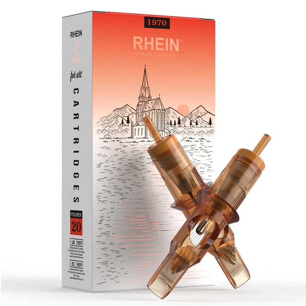 RHEIN Tattoo Cartridge Needles 20pcs 15RM #12 Standard 0.35mm | 3.5mm M-Taper Closed Tips