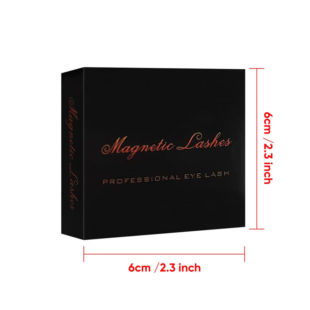 Richie House Magnetic Eyelashes - No Glue, 3D Magnetic Design, Waterproof (4 Pairs)