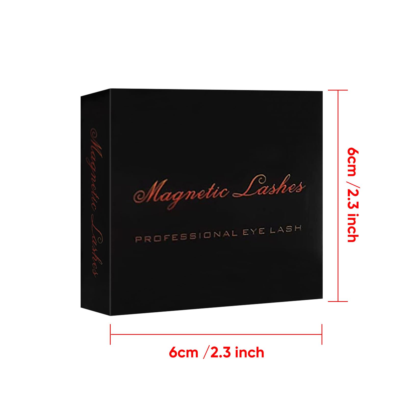 Richie House Magnetic Eyelashes - No Glue, 3D Magnetic Design, Waterproof (4 Pairs)