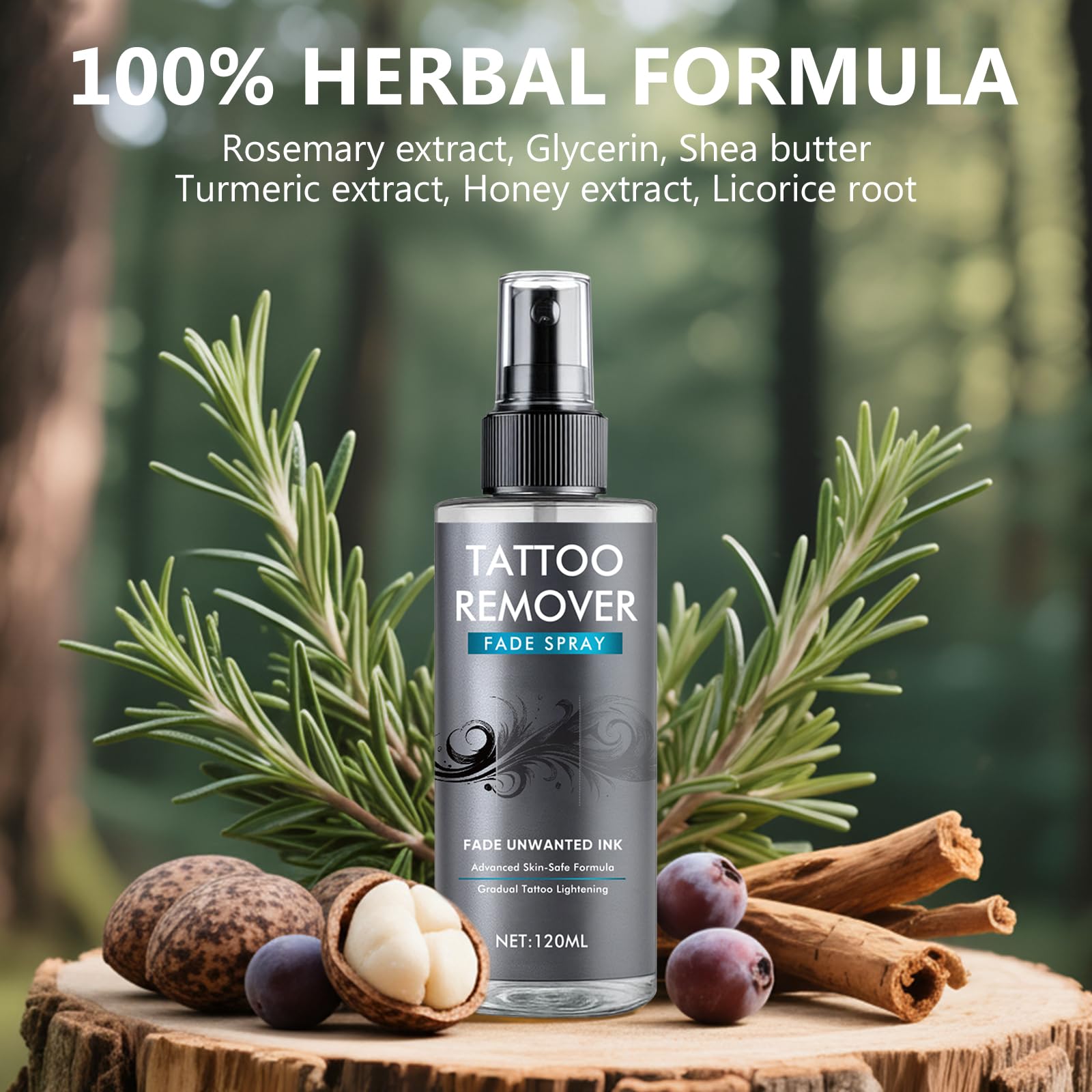 Richie House Tattoo Remover Spray – Natural, Non-Invasive Ink Fading
