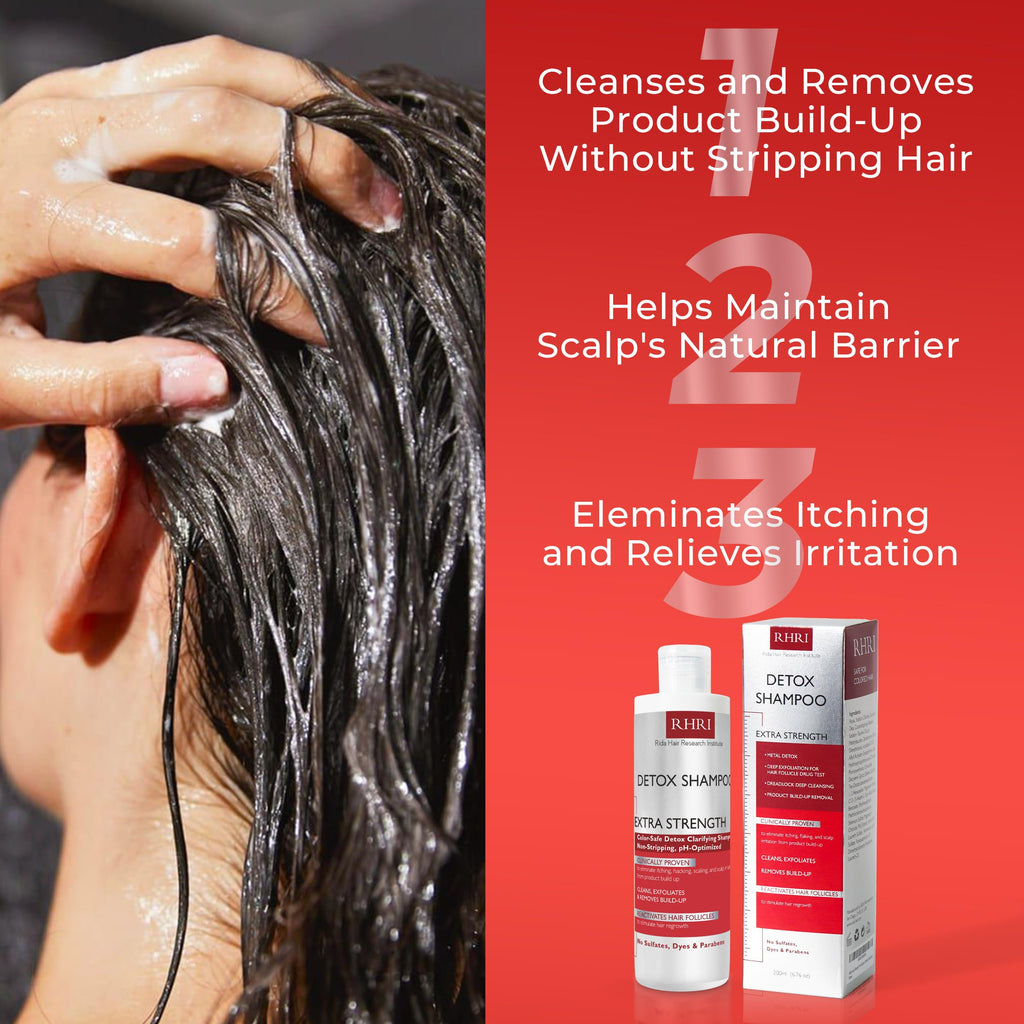 Rida Hair Research Institute Detox Shampoo – Clarifying for Build-Up & Scalp Comfort