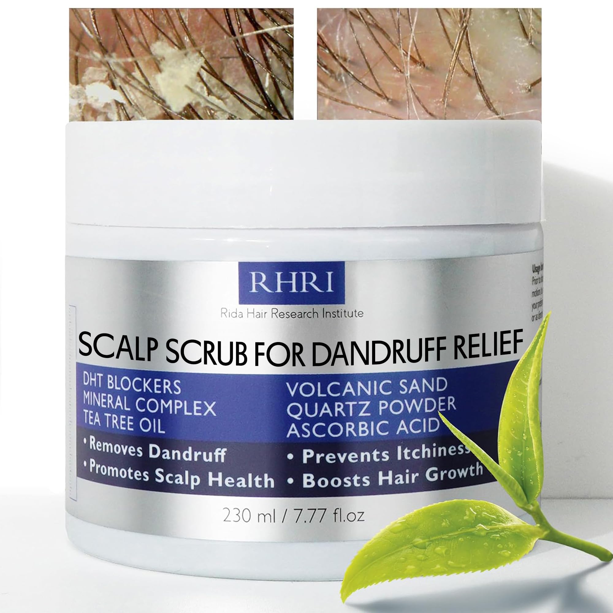 Anti Dandruff Scalp Scrub for Men & Women | Tea Tree Oil & DHT