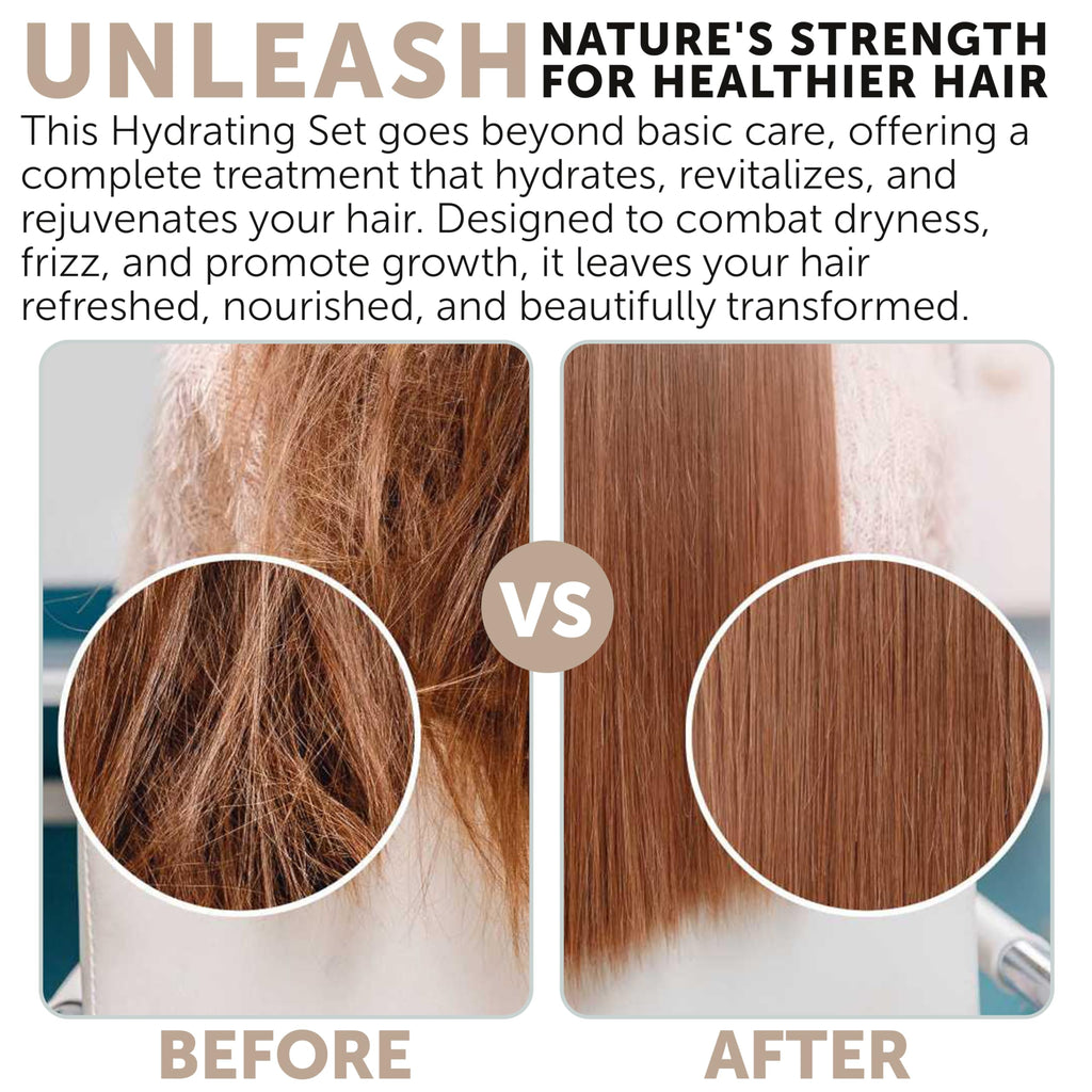 Rida Hair Research Institute 34 oz Hydrating Shampoo & Conditioner Set – Moisture, Strength & Volume (Pack of 2)