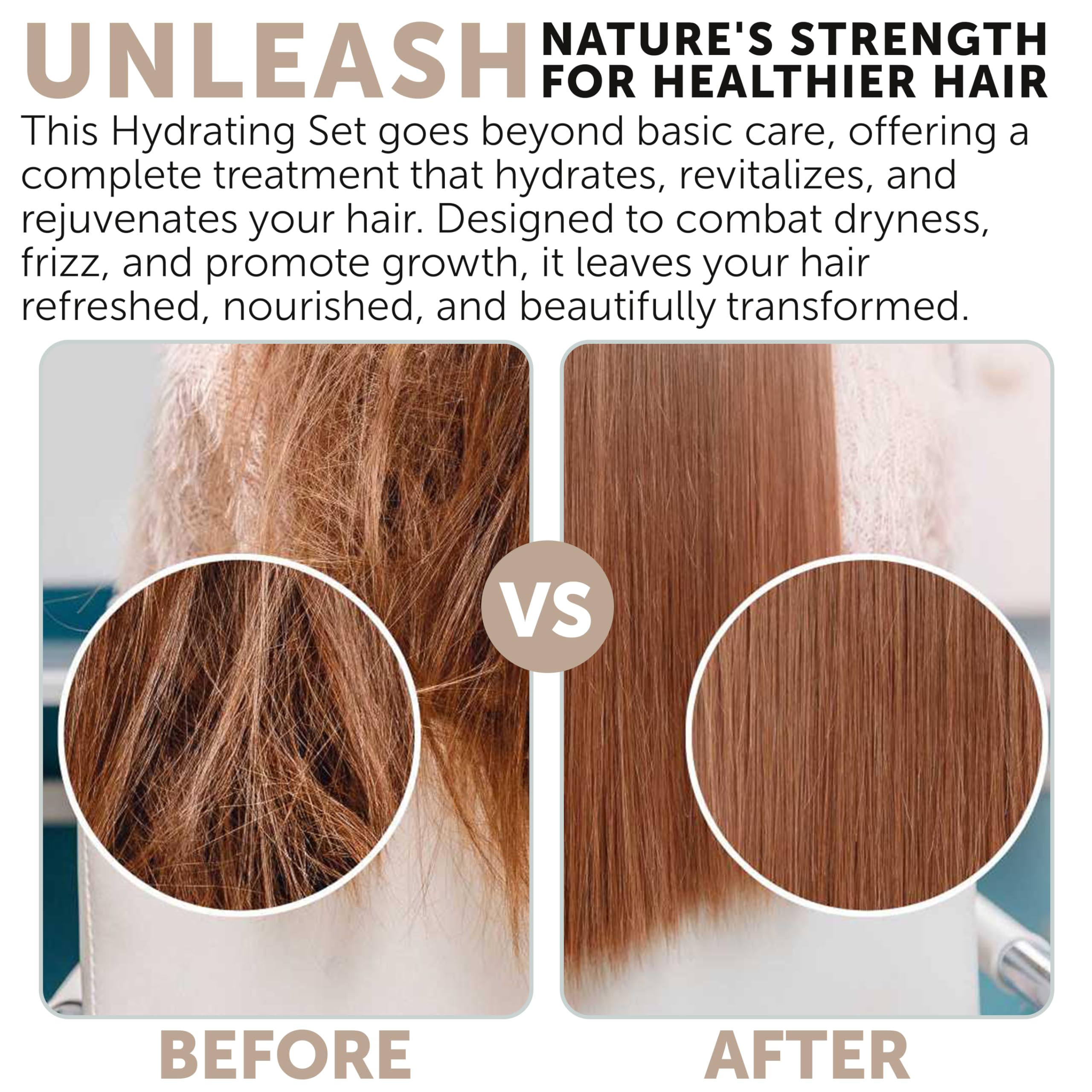 Rida Hair Research Institute 34 oz Hydrating Shampoo & Conditioner Set – Moisture, Strength & Volume (Pack of 2)