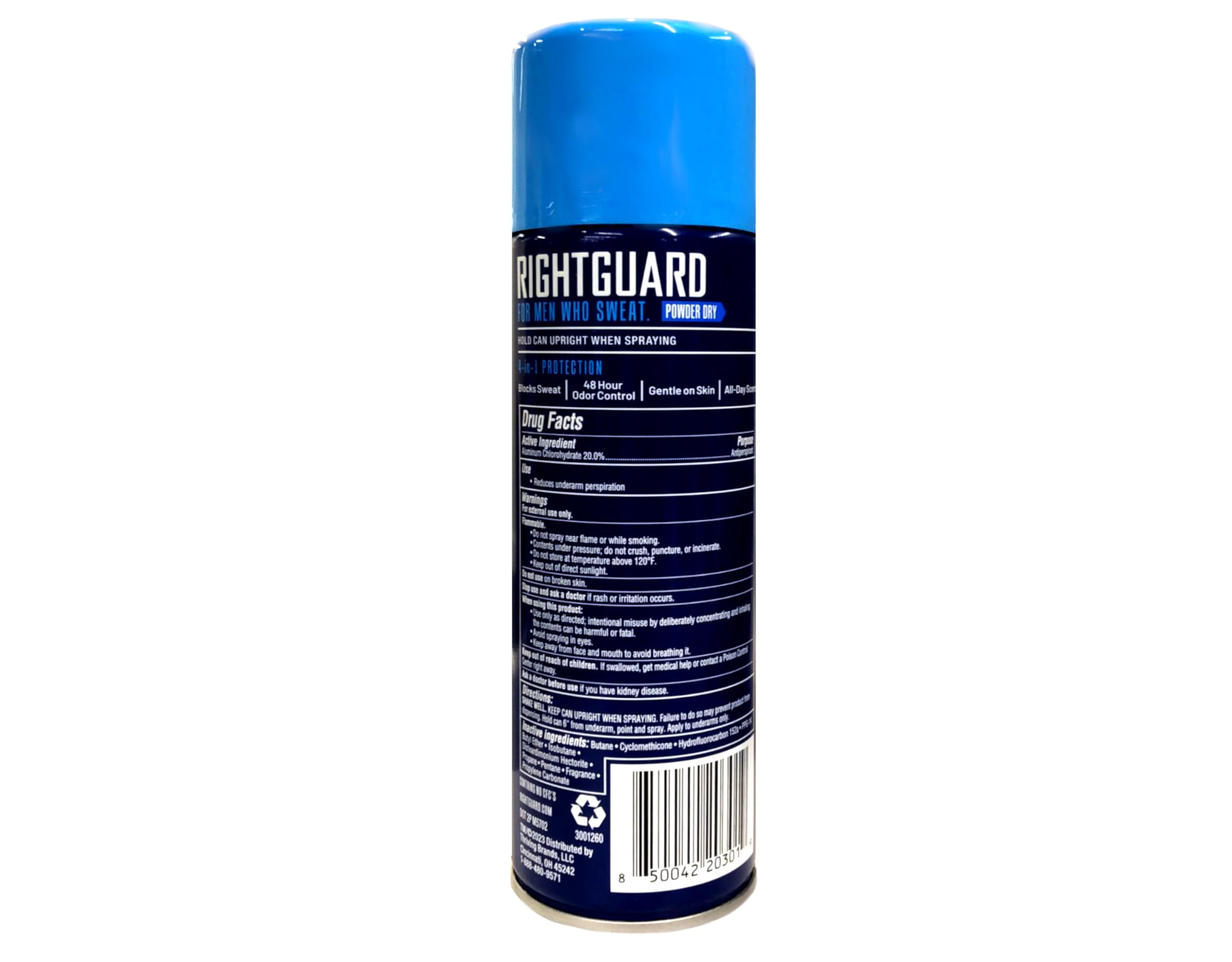 Right Guard Aerosol Sport Powder Dry Antiperspirant — 6 oz (Pack of 4) | Waterproof, Stinkproof & Embarrassmentproof