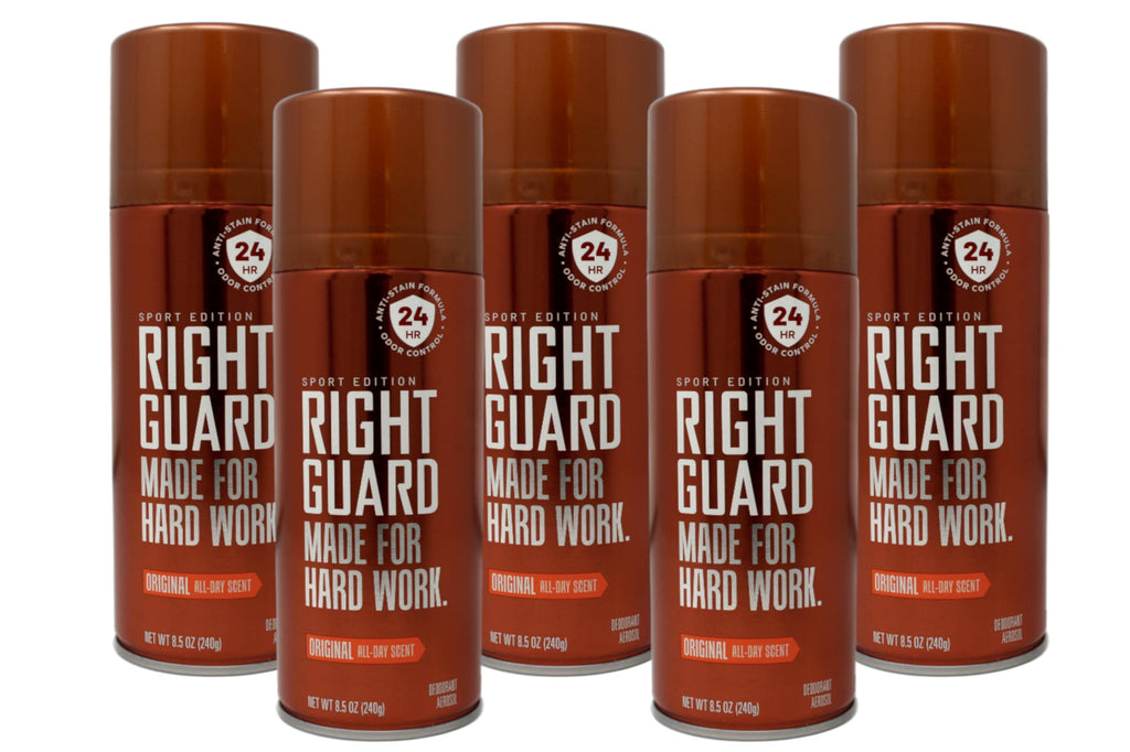 Right Guard Sport Original Deodorant Aerosol - 8.5 oz, Pack of 5