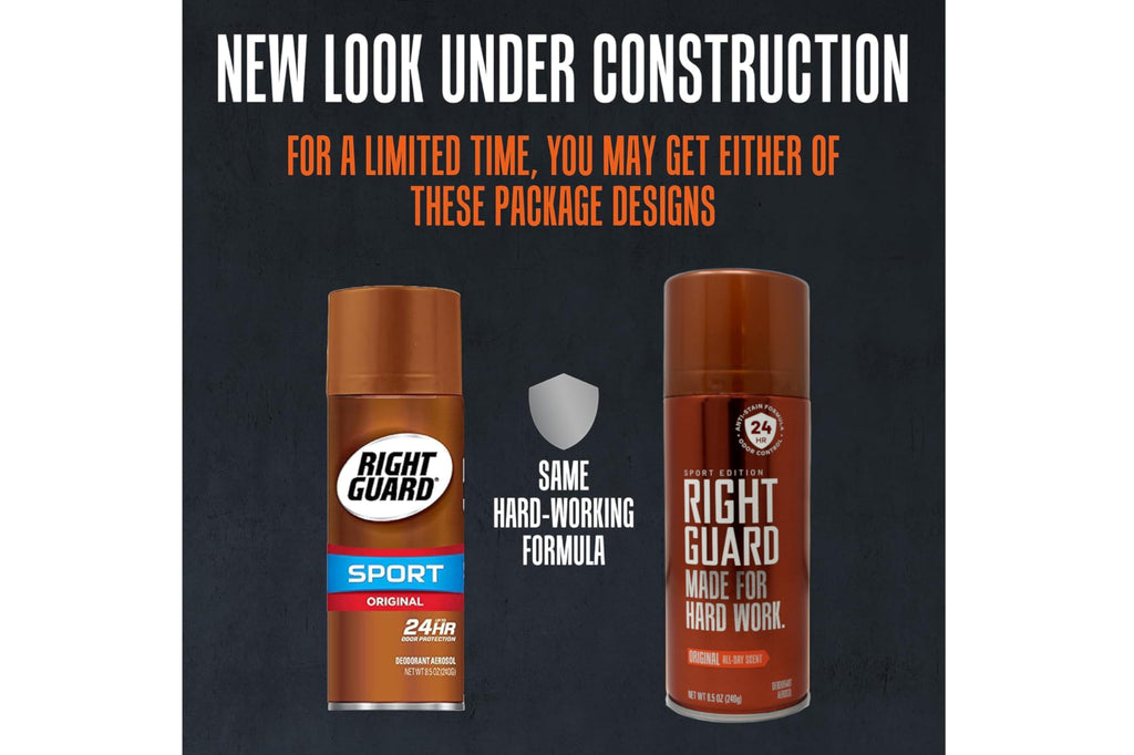 Right Guard Sport Original Deodorant Aerosol - 8.5 oz, Pack of 5