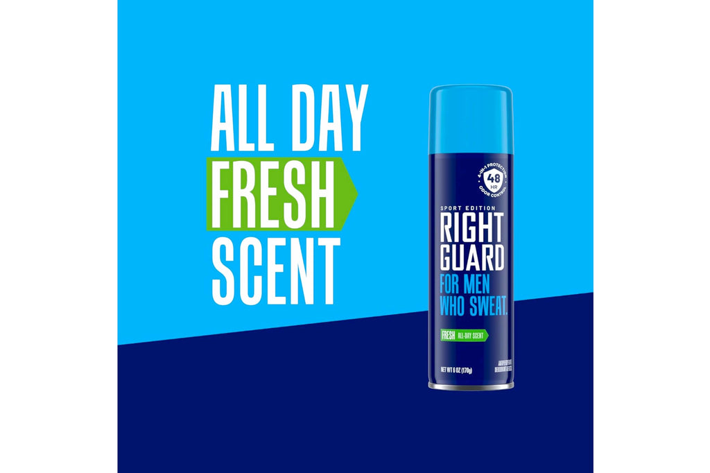 Right Guard Sport Fresh Antiperspirant Spray – 6 oz Pack of 5 | Up to 48h Odor Protection