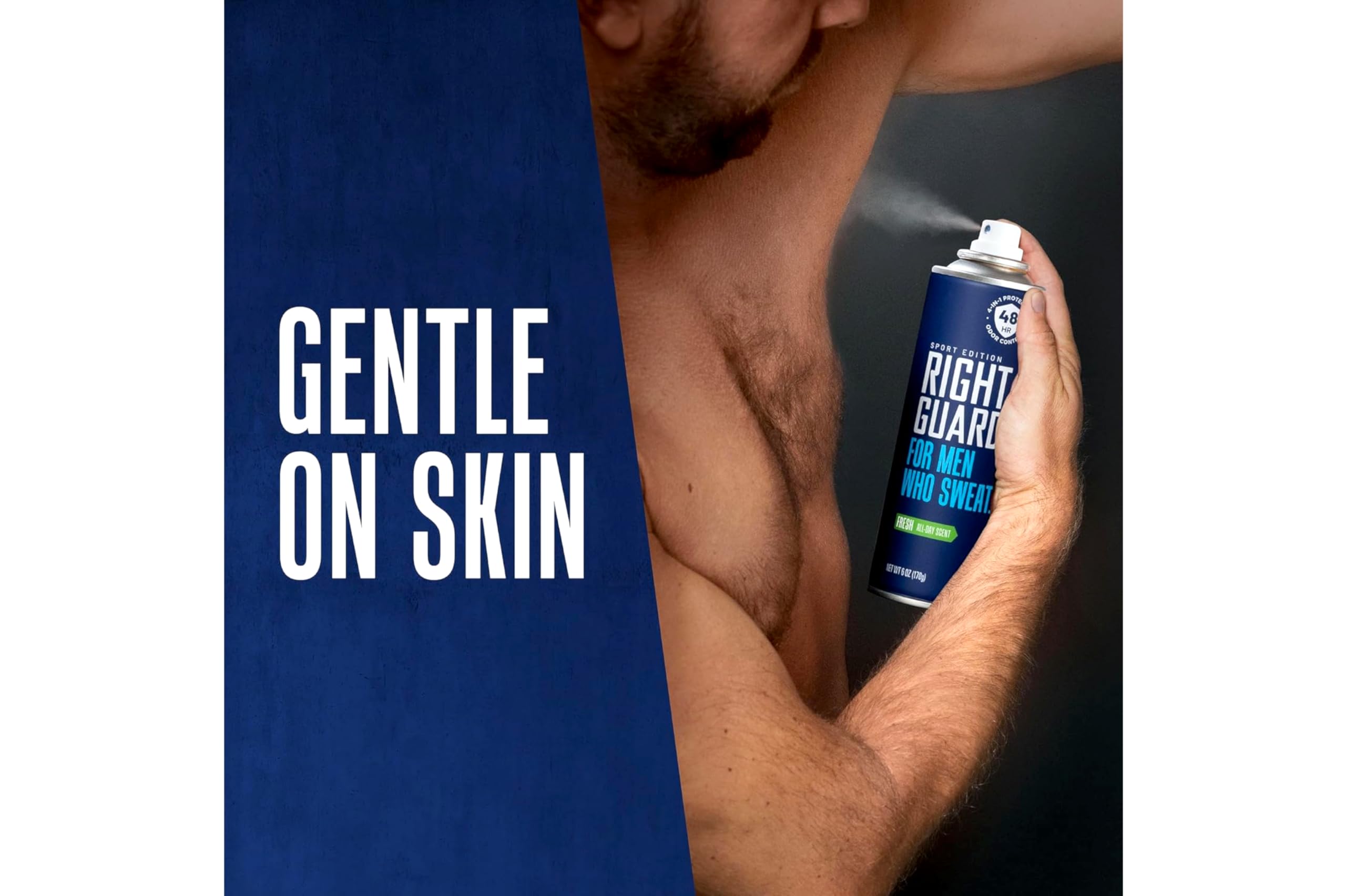 Right Guard Sport Fresh Antiperspirant Spray – 6 oz Pack of 5 | Up to 48h Odor Protection