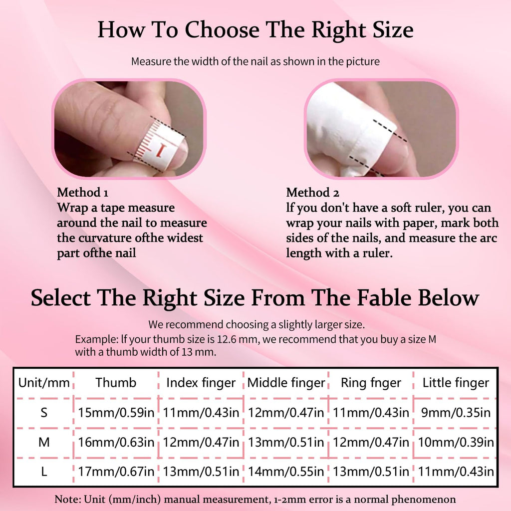 RIICFDD Duck Press-On Nails – 10 Pcs Handmade, 3D Rhinestone Hearts, Reusable Full Cover (Size M)