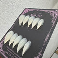 RIICFDD Halloween Press On Nails – 24 Pcs Box | Dragon Claw & Eagle Claw Design Short Curved Stiletto Goth Nails