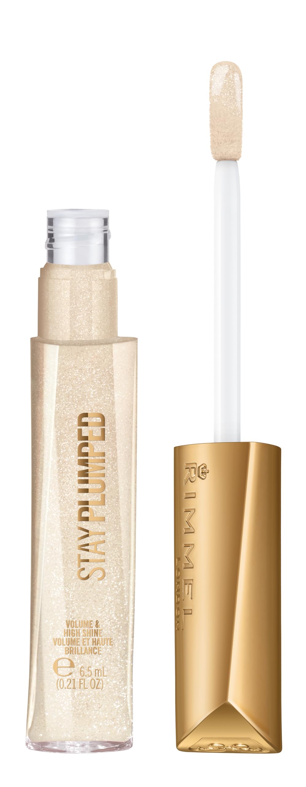 Rimmel Stay Plumped Lip Gloss Diamond Pop – High Shine, Fuller-Lip Illusion