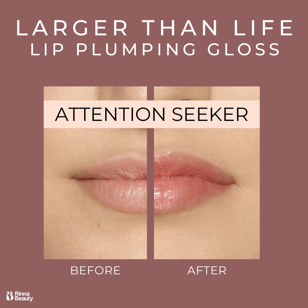 Rinna Beauty Larger Than Life Lip Plumping Gloss – Attention Seeker | Vegan & Cruelty-Free