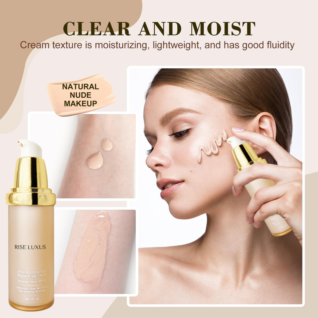 Rise Luxus Ultrablend 4 In 1 Foundation SPF 50 Waterproof – Lightweight Coverage