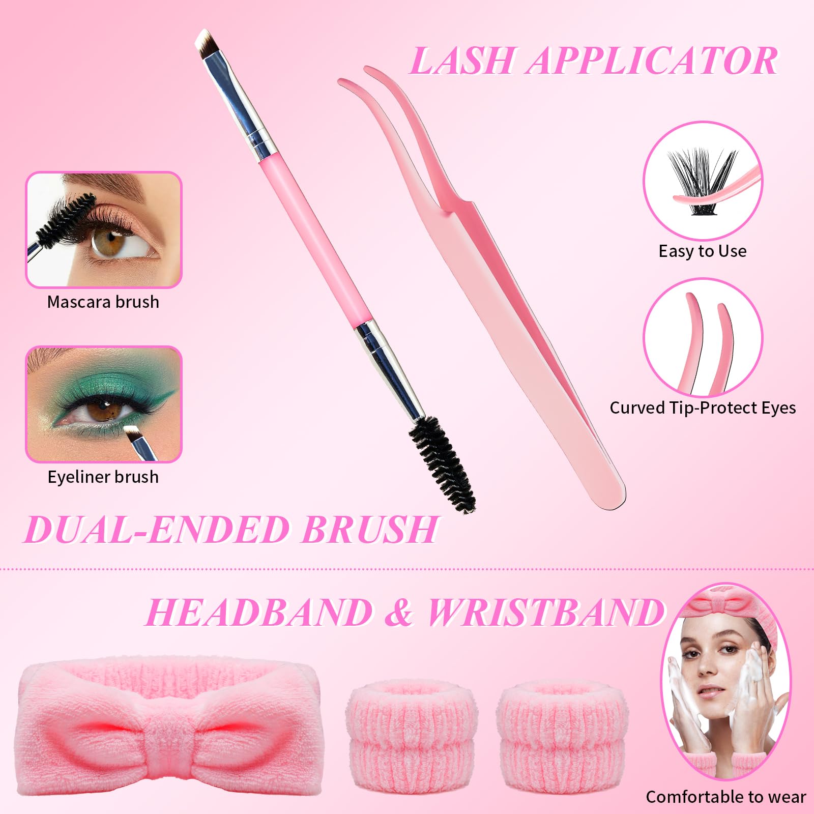 RITALASH Lash Clusters Kit — 3D Cat-Eye Extensions + Bond & Seal
