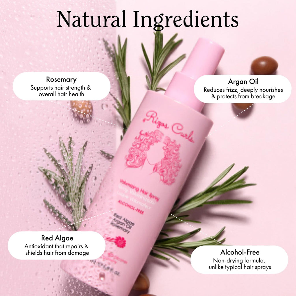 Rizos Curls Alcohol-Free Curl Hair Spray – Flexible Hold & Frizz Control