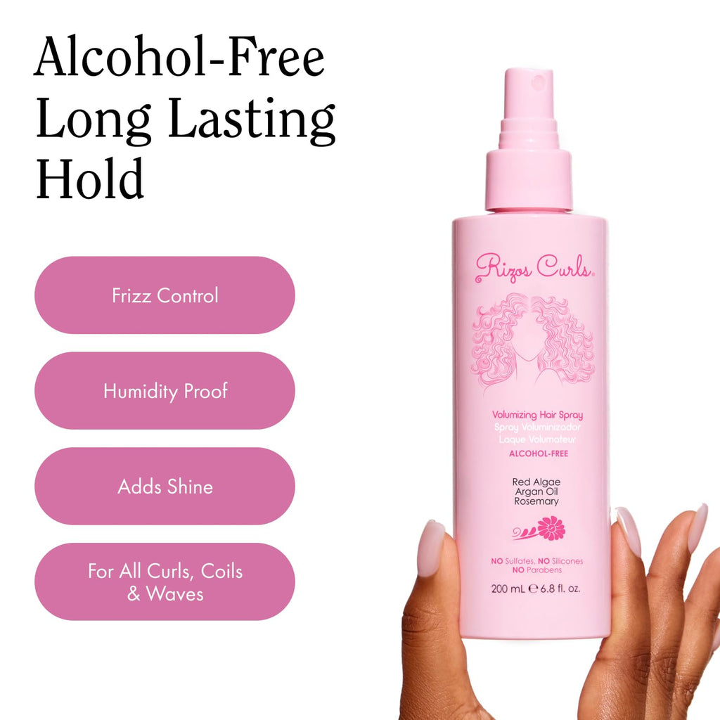 Rizos Curls Alcohol-Free Curl Hair Spray – Flexible Hold & Frizz Control