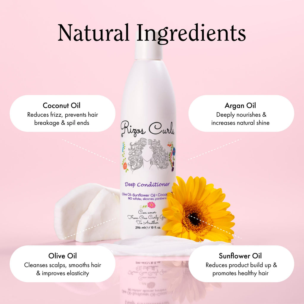 Rizos Curls Wash Day Bundle – Hydrating Shampoo & Deep Conditioner (Sulfate & Paraben Free)