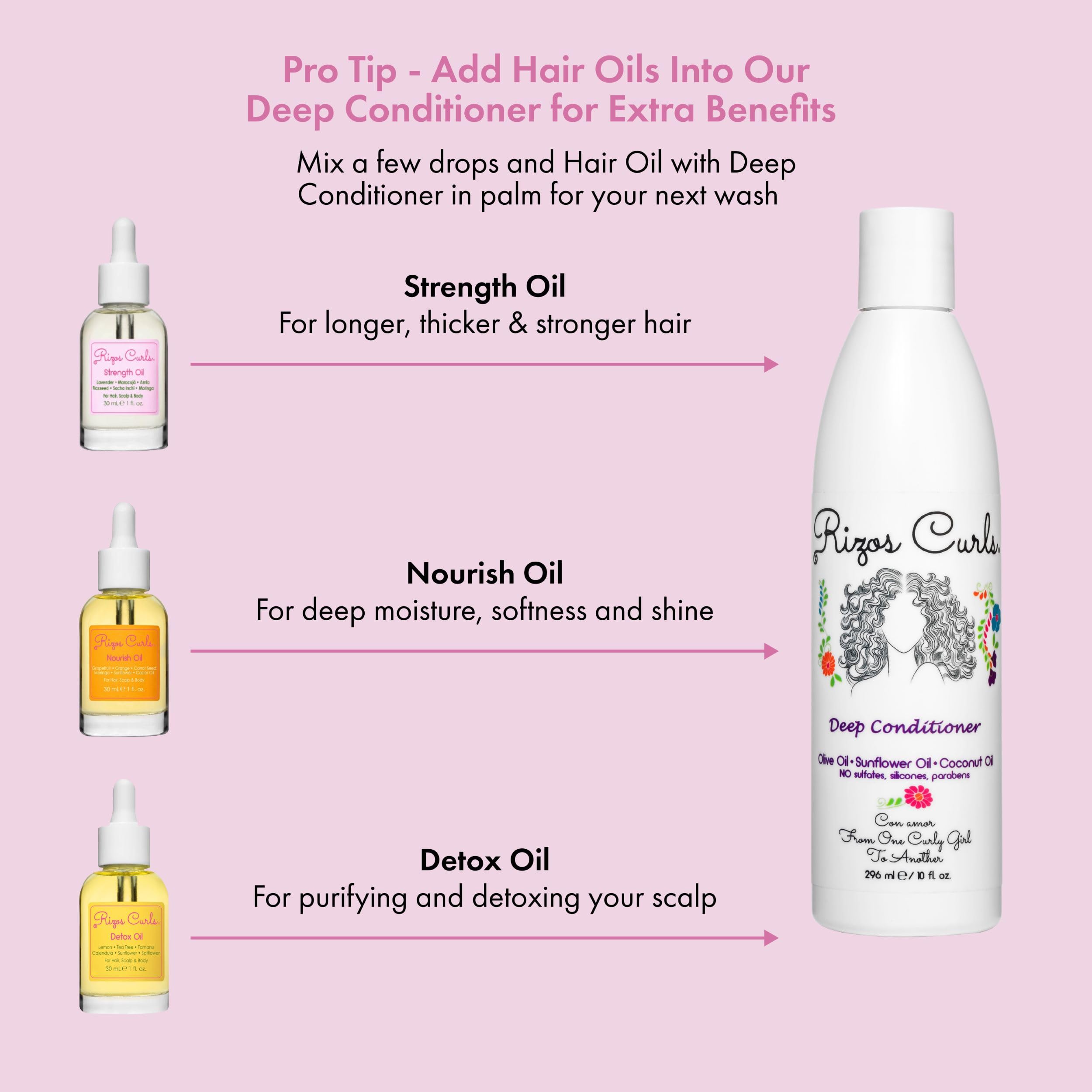 Rizos Curls Nourish Oil – Frizz Control & Split End Repair for All Hair Types
