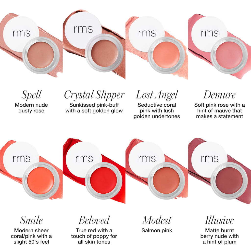 RMS Beauty Lip2Cheek Cream Blush & Lip Tint – Hydrating, Buildable Color, Portable 0.28 oz